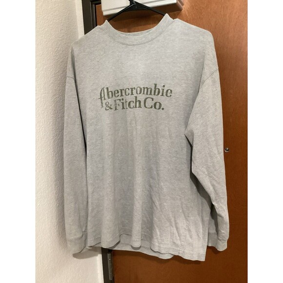 Abercrombie And Fitch Men's Grey Long Sleeved Top Medium New W/Out Tags Vintage - Picture 1 of 5